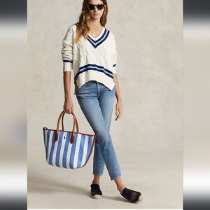 Polo Ralph Lauren Tompkins mid rise skinny crop jeans.